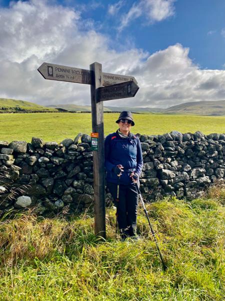 Happy walkers in the Dales