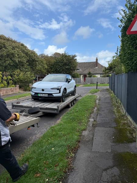 Happy new car driver