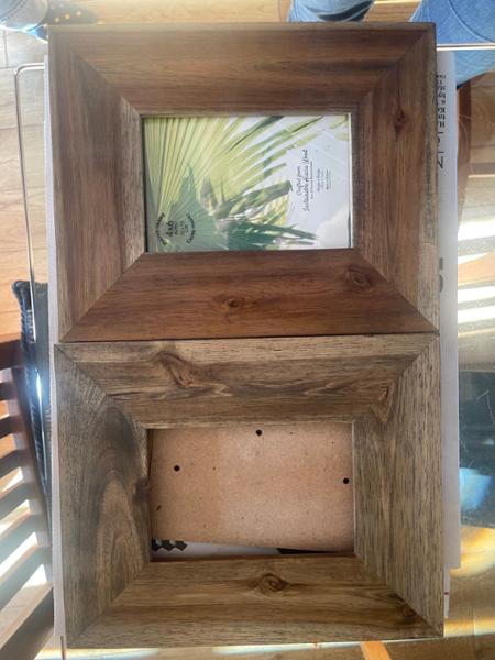 Quality wooden frame.