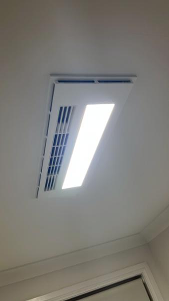 Nice modern upgrade with built in heater.