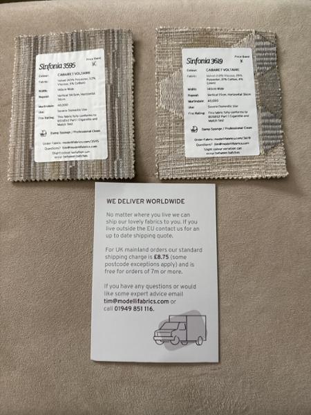 Samples from Modelli Fabrics