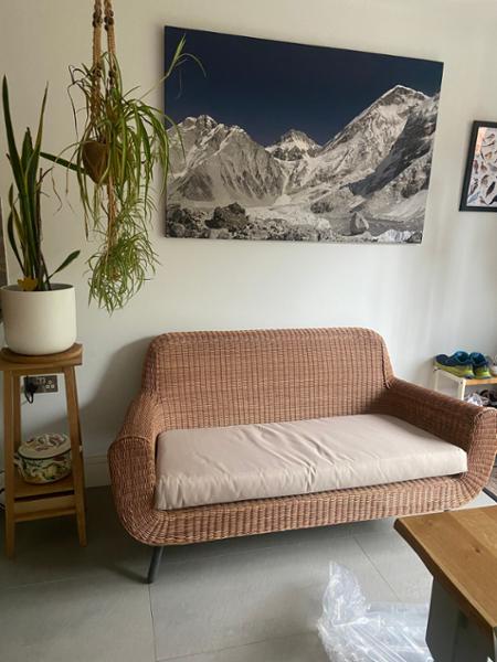 Jonah Garden 2 Seater Sofa Polyrattan in Natural