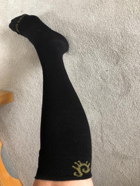 Beautiful socks to ease the day.