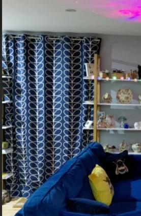 Perfect door curtain solution.