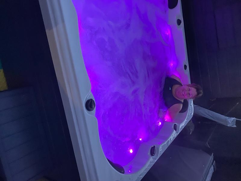 fantastic loving my hot tub