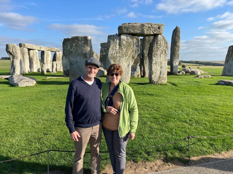 Larry and Sharon England trip