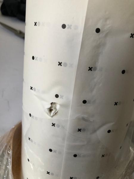 Received damaged paper