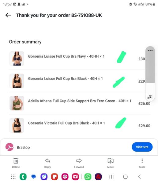 > I recently purchased 8 items from Brastop, but unfortunately, 4 of them