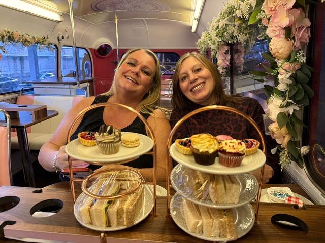 Afternoon Tea Bus fun.
