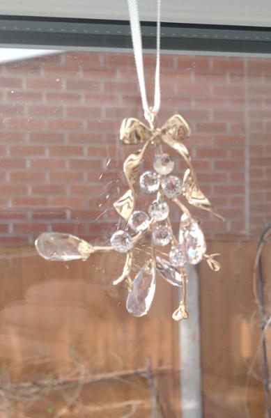 Swarovski mistletoe decoration