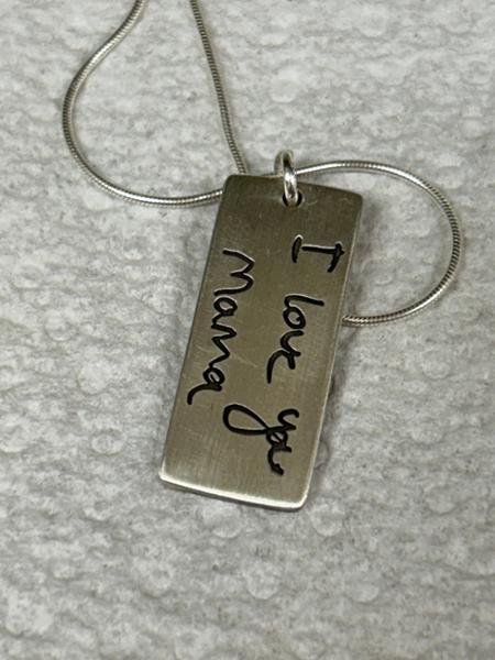 Thumbprint Necklace. It will be cherished!