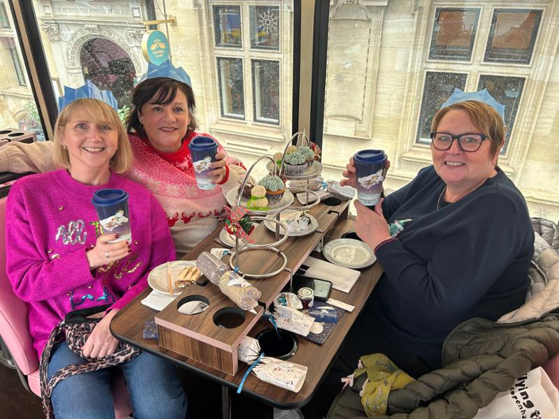Delightful Snowman afternoon tea ☃️