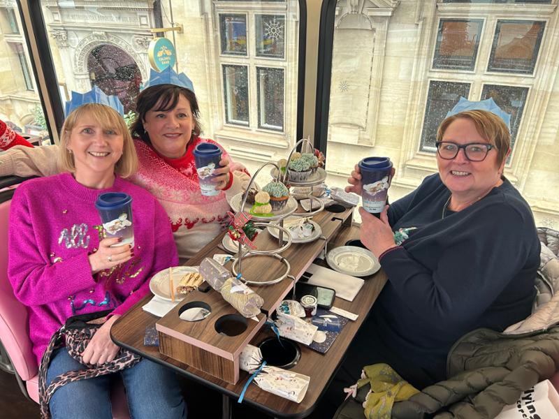 Delightful Snowman afternoon tea ☃️