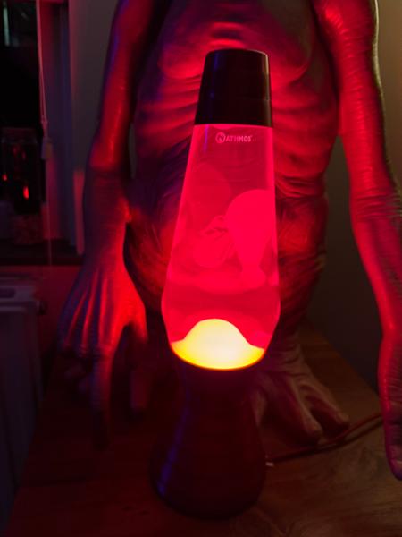 Mooie lavalamp en mooie inscriptie details