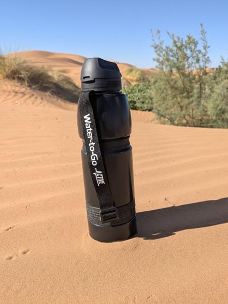 1 Litre Eco Active Bottle, Jet Black