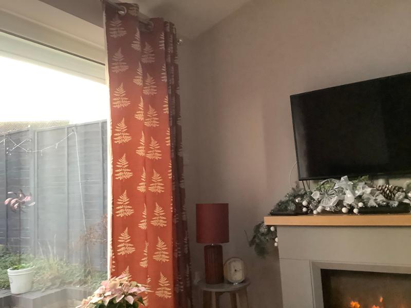 Perfect burnt orange curtains