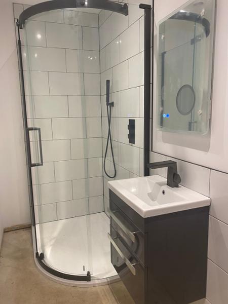Crosswater Optix 10 Slate Offset Quadrant Shower Enclosure