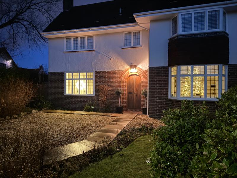 Opulent Outdoor Illuminated LED Wreath (Opulent Outdoor Illuminated 60cm LED Wreath) by The Worm that Turned