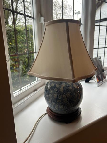 Classy and beautifully made silk lampshade