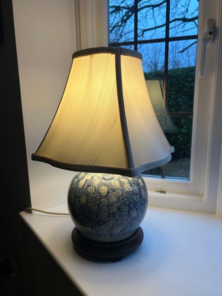 Classy and beautifully made silk lampshade