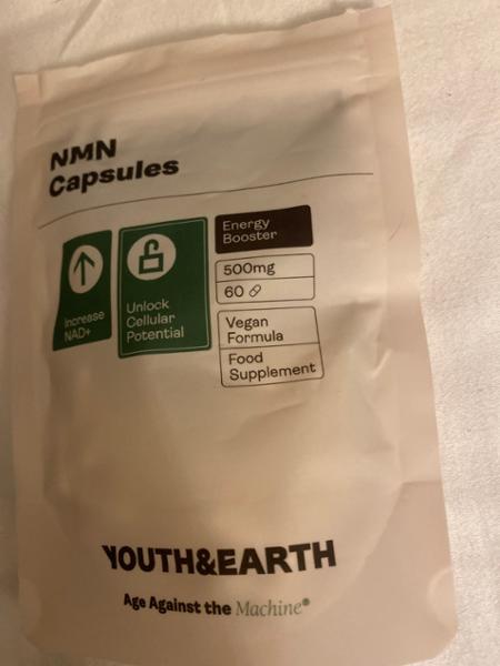 NMN | 250mg, 60 Capsules | 99% Purity + Third Party Tested | Youth & Earth