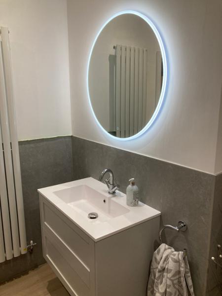 Heritage Lynton 800mm Dove Grey Wall Hung Vanity Unit & Basin