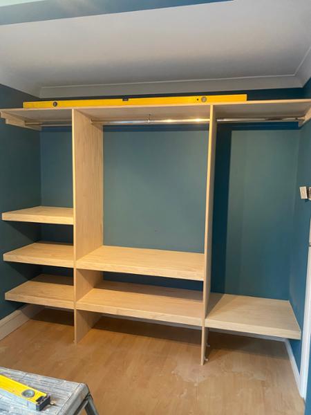 SpacePro WHITE SHAKER Sliding Wardrobe Door & Track Kits (All Sizes & Designs)