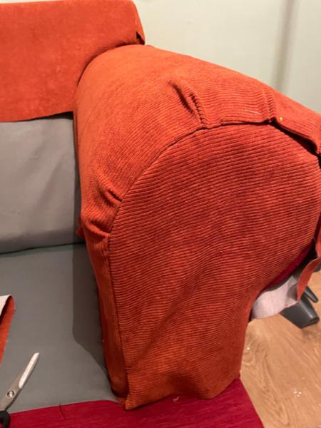 Corduroy fabric, couldn’t be happier