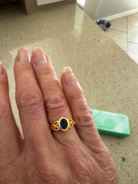 Sapphire trinity not ring