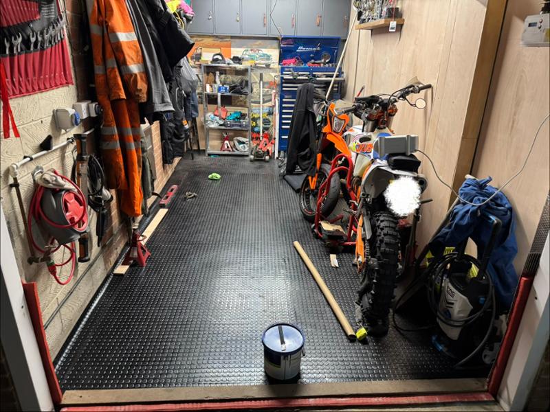 Cannons UK Rubber Stud Flooring - 2.5m x 1.2m | Eco Friendly | Waterproof | Shock & Sound Absorbent 40.0 Kg