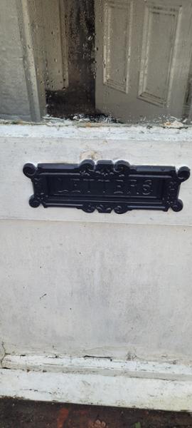 Victorian letter box.