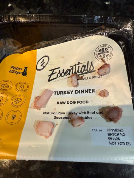 Ignoring bone fragments in raw food