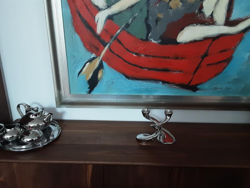 Robert Welch Windrush Candlestick, Set of 2