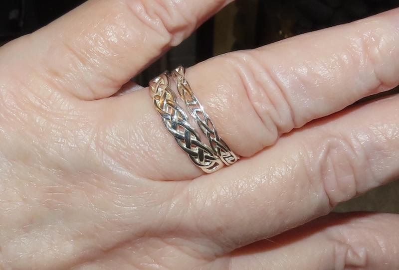 Sterling Silver Irish Celtic Ring Engravable Irish Made
