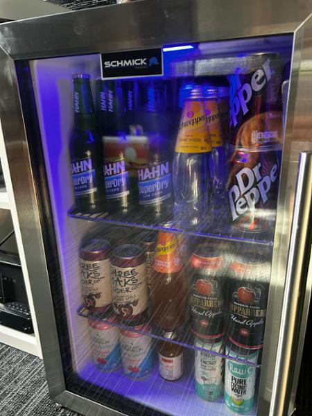 Tropical Glass Door Mini Bar Fridge / 80 Cans Left Hinged