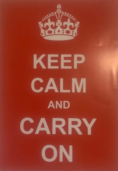 Keep calm and carry on poster review