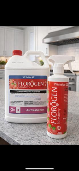 Whiteley Florogen - Strawberry Concentrated Air Freshner, 500ml / Pink