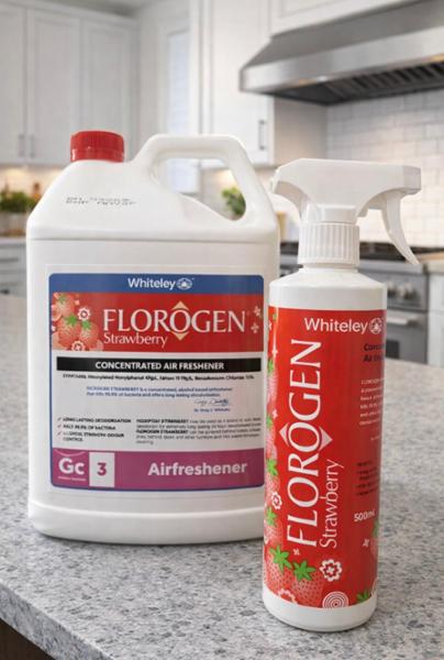 Whiteley Florogen - Strawberry Concentrated Air Freshner, 500ml / Pink