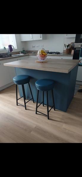 red leather bar stools - red