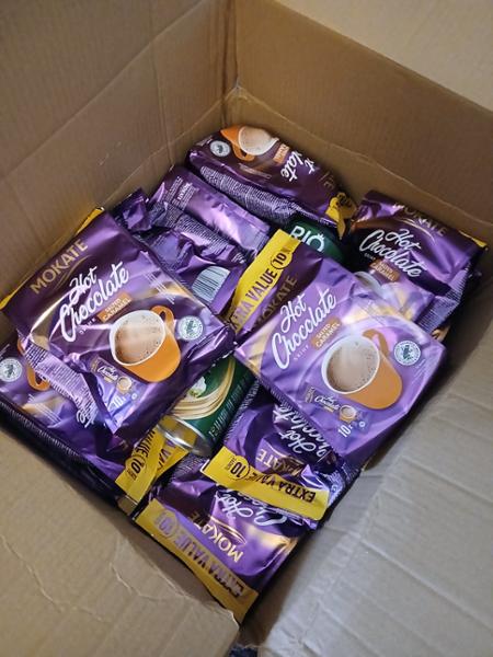 Mokate Salted Caramel Hot Chocolate Sachets, 10 x 18g, UTZ-certified, Individually wrapped, Hot Chocolate Mix