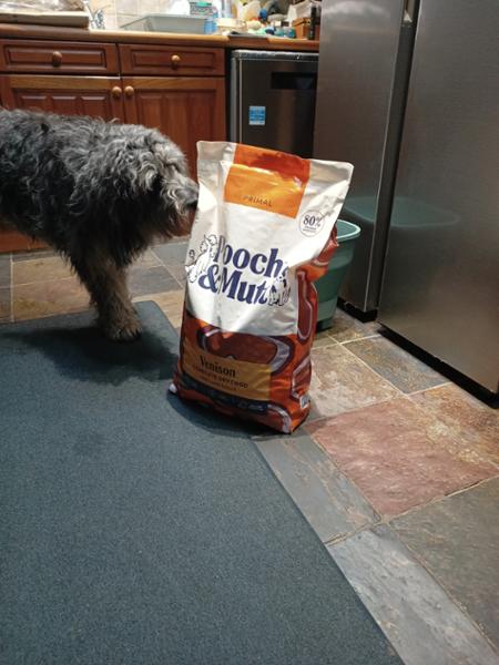 High Protein Dry Dog Food | 80% Meat | 2kg | Primal Dog Food with High Meat Content | Pooch & Mutt | Novel Protein Dog Food with Venison