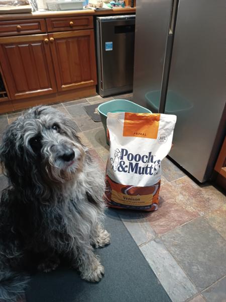 High Protein Dry Dog Food | 80% Meat | 2kg | Primal Dog Food with High Meat Content | Pooch & Mutt | Novel Protein Dog Food with Venison