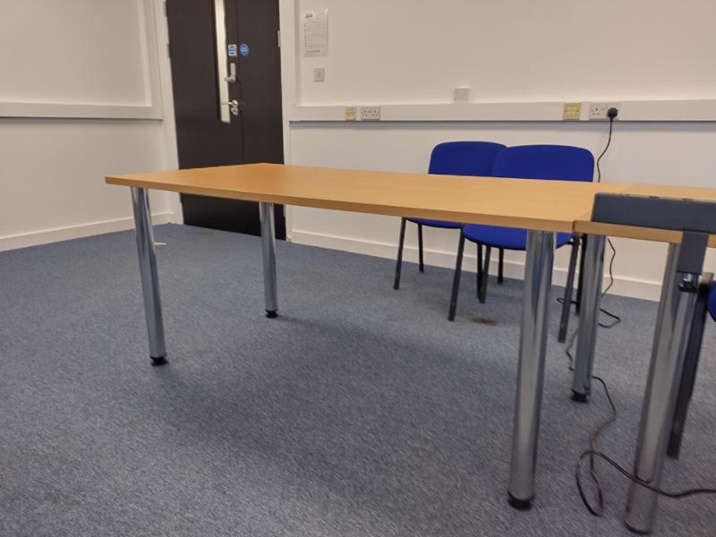 Dams Rectangular Table with Radial Leg - Great Table