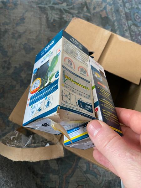 Poorly packaged and broken
