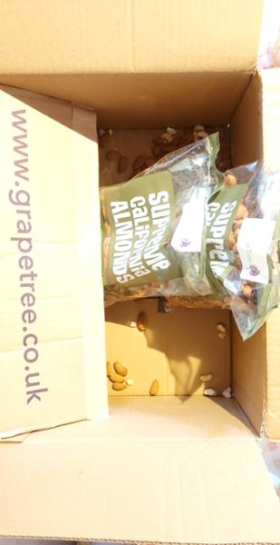 Excellent company but 3 bags of nuts split before delivery
