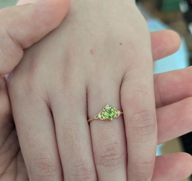 Diamond Gold Irish Celtic Trinity Knot Ring Engravable Irish Made