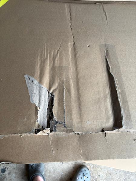 Damaged, replaced and the replacement arrived damaged too.