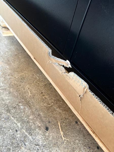 Damaged, replaced and the replacement arrived damaged too.