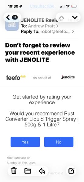Rust Converter Liquid - 1000ml - Jenolite