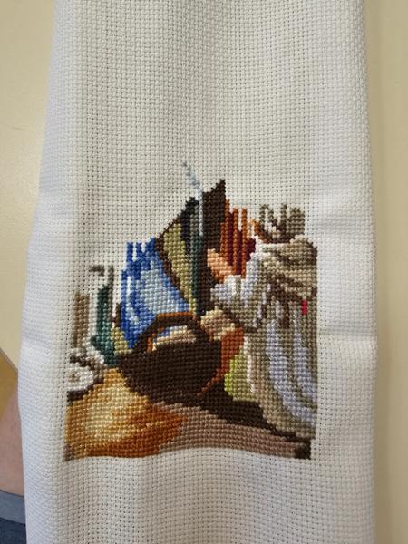 Nice design. Mostly easy pattern to read, tho a little hard to read parts.